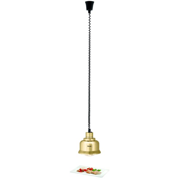 Warmtelamp | IW250D Goud/Hoogglans | 1 Infraroodlamp | 230V | 230x230x250(h)mm