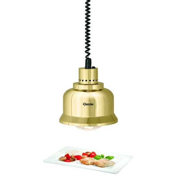 Warmtelamp | IW250D Goud/Hoogglans | 1 Infraroodlamp | 230V | 230x230x250(h)mm