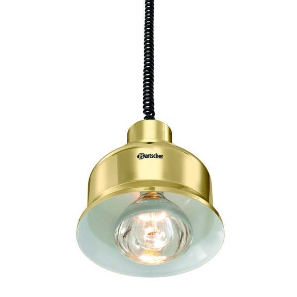 Warmtelamp | IW250D Goud/Hoogglans | 1 Infraroodlamp | 230V | 230x230x250(h)mm