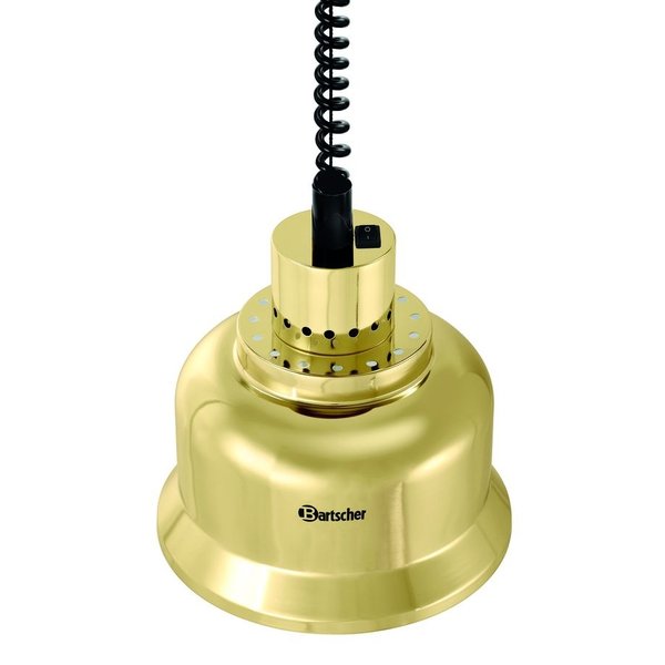 Warmtelamp | IW250D Goud/Hoogglans | 1 Infraroodlamp | 230V | 230x230x250(h)mm