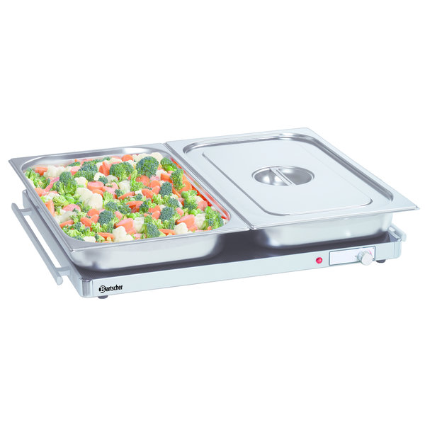 Warmhoudplaat | Aluminium/Glas | WP300 | 2/1 GN | 230V | 670x550x40(h)mm
