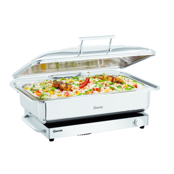 Warmhoudplaat | RVS | Inductie | IW10 | 1kW | 11 Temperatuurniveaus | 530x335x62(h)mm