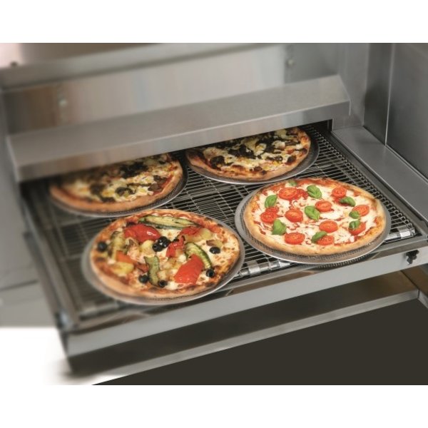 Lopendeband Pizzaoven | Gas | RVS | 13.9kW | Bandbreedte 500mm | 1260x1750x490/1070(h)mm