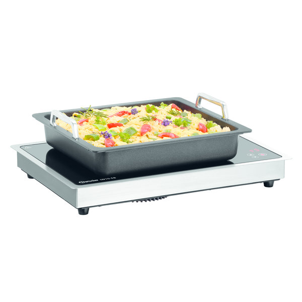 Warmhoudplaat | RVS | Inductie | IW10-EB | 1kW | 13 Temperatuurniveaus | 490x345x67(h)mm