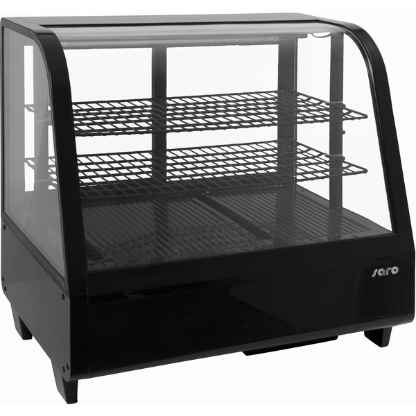 Koelvitrine | 100L | Zwart | 0°C/+12°C | 3 Schappen | 695x462x670(h)mm