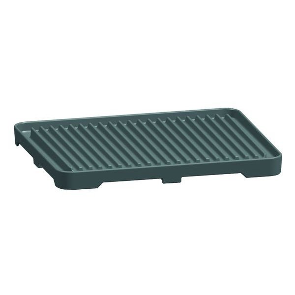 Grillplaat geribbeld gietijzer | 575x375x38(h)mm