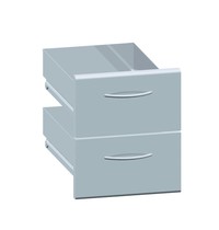 Bartscher Schuiflade set 2 stuks | 395x660x455(h)mm Bartscher Schuiflade set 2 stuks | 395x660x455(h)mm