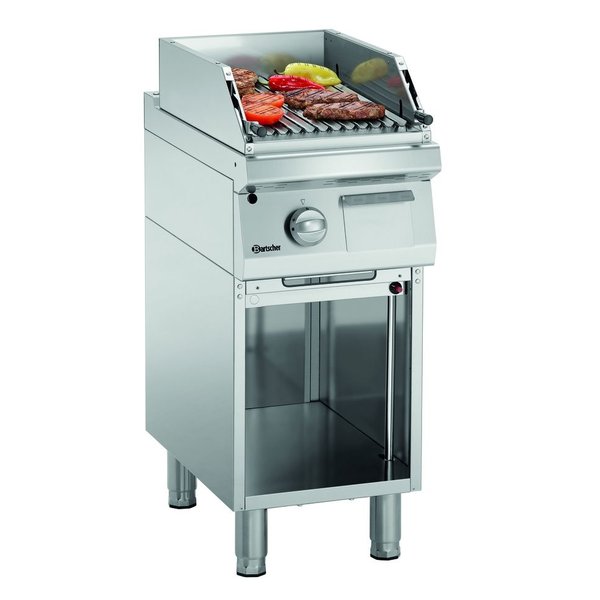 Lavasteengrill | RVS | Gas | 9kW | V Rooster | 400x700x850(h)mm