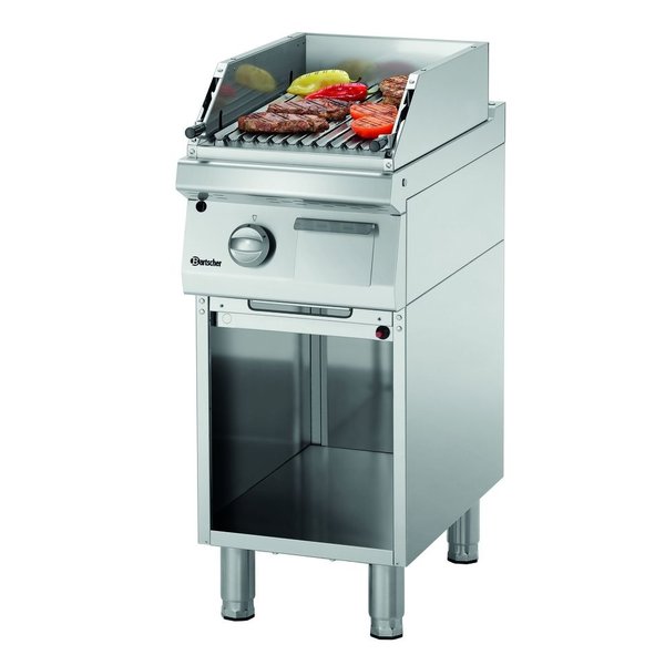 Lavasteengrill | RVS | Gas | 9kW | V Rooster | 400x700x850(h)mm