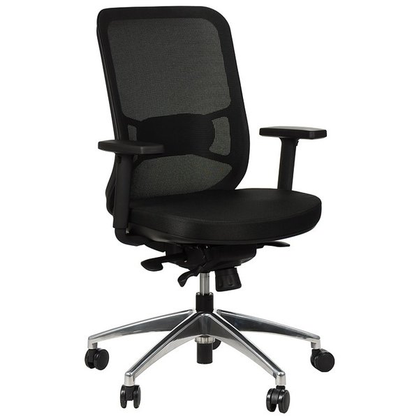 Bureaustoel GN-310/Alu/Black | Zithoogte 46-55cm