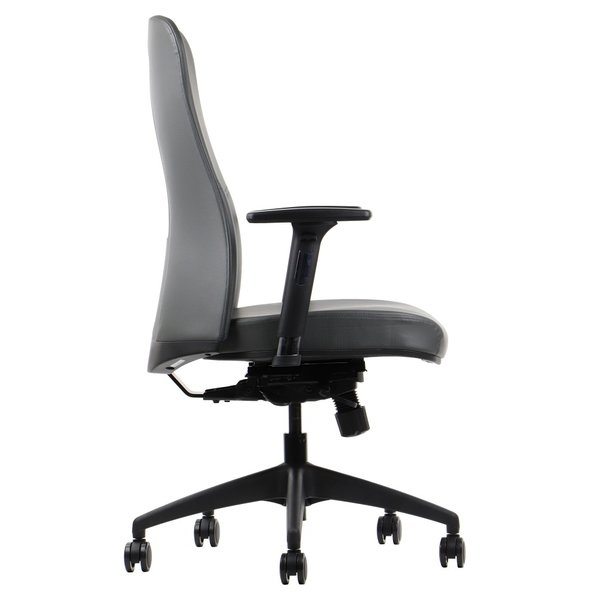 Bureaustoel Kenton Grey Pu | Zithoogte 47-55cm