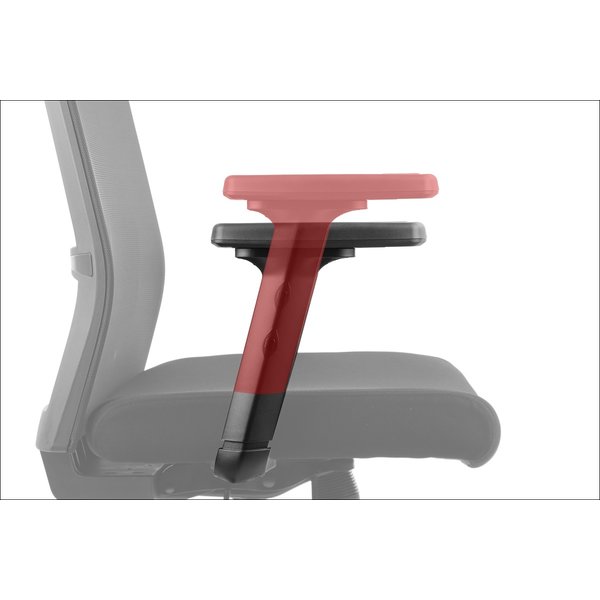 Bureaustoel Riverton F/L Black/Grey | Zithoogte 43-52cm