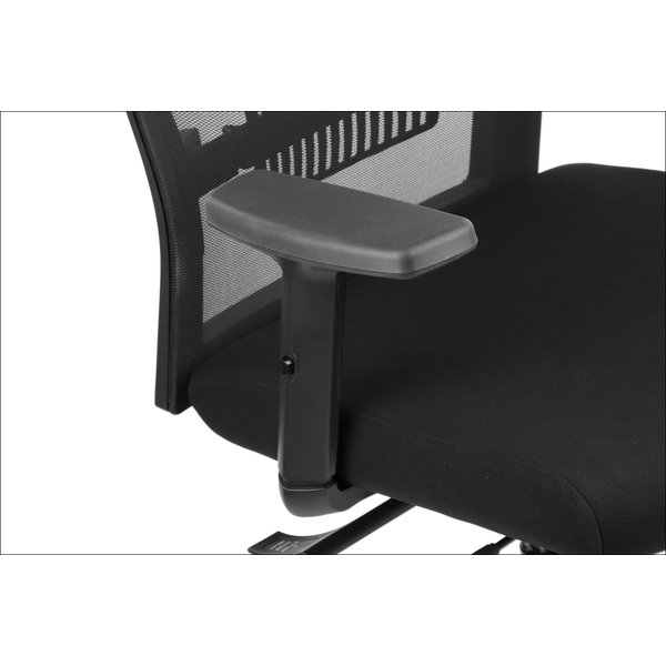 Bureaustoel Riverton M/H Black | Zithoogte 43-52cm