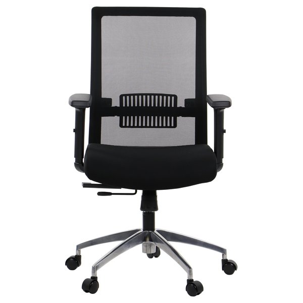 Bureaustoel Riverton M/L Alu Black | Zithoogte 45,5-54,5cm