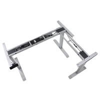 Luxus Bureau frame grijs met elektrische hoogte | 3 motoren | Hoogte 71-119cm 