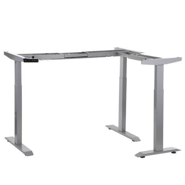 Bureau frame grijs met elektrische hoogte | 3 motoren | Hoogte 71-119cm