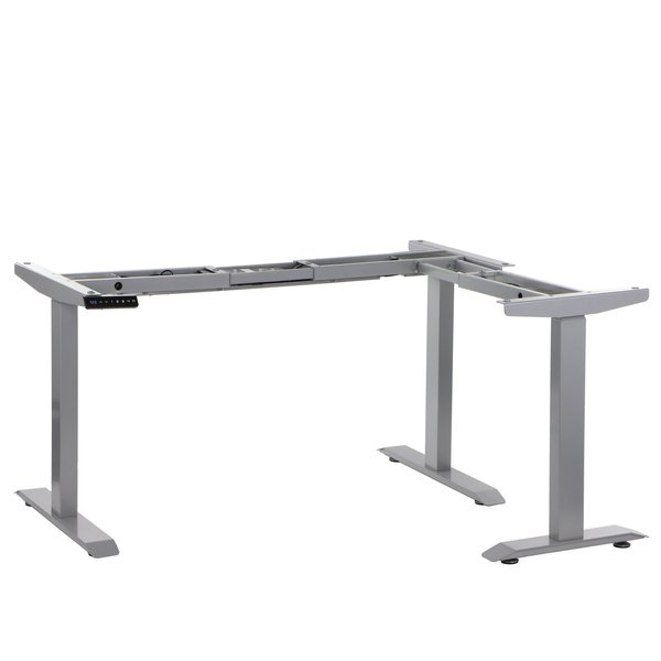 Bureau frame grijs met elektrische hoogte | 3 motoren | Hoogte 71-119cm