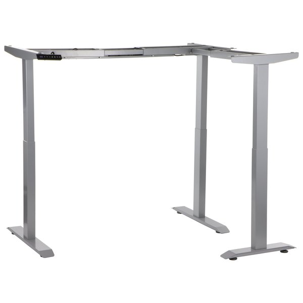 Bureau frame grijs met elektrische hoogte | 3 motoren | Hoogte 71-119cm