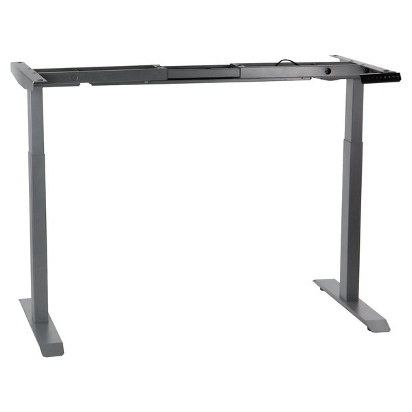 Bureau frame grijs met elektrische hoogte | 2 motoren | (l)119-172x70,5-118(h)cm