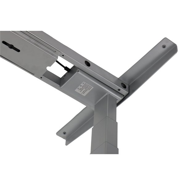 Bureau frame grijs met elektrische hoogte | 2 motoren | (l)119-172x70,5-118(h)cm