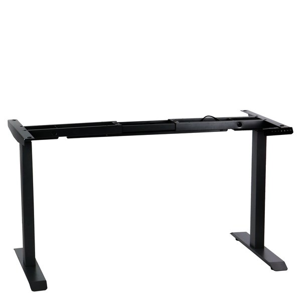 Bureau frame zwart met elektrische hoogte | 2 motoren | (l)119-172x70,5-126,5(h)cm