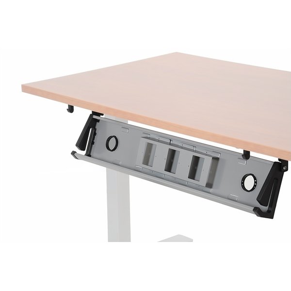 Horizontaal aluminium kabelkanaal | Lengte 80cm