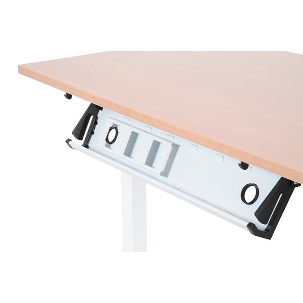 Horizontaal wit kabelkanaal | Lengte 80cm