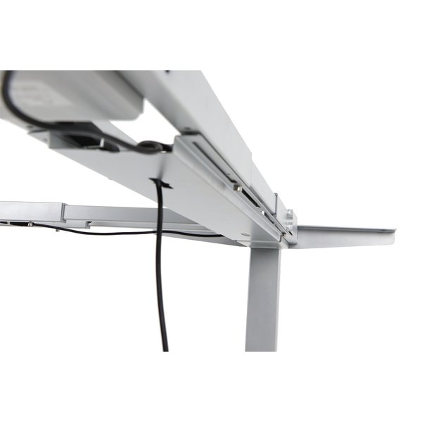 Bureau frame grijs met elektrische hoogte | 3 motoren | Hoogte 61,5-126,5cm