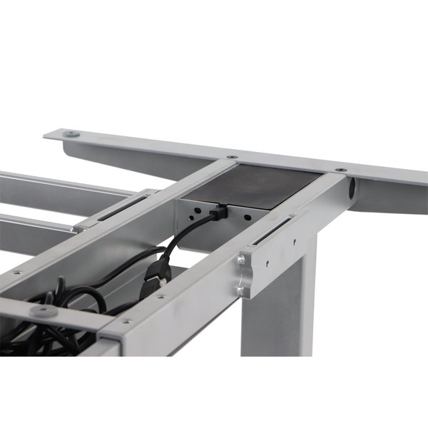 Bureau frame grijs met elektrische hoogte | 3 motoren | Hoogte 61,5-126,5cm