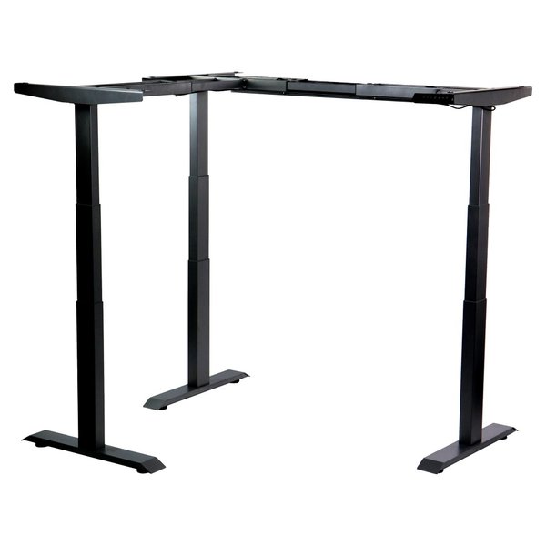 Bureau frame zwart met elektrische hoogte | 3 motoren | Hoogte 61,5-126,5cm