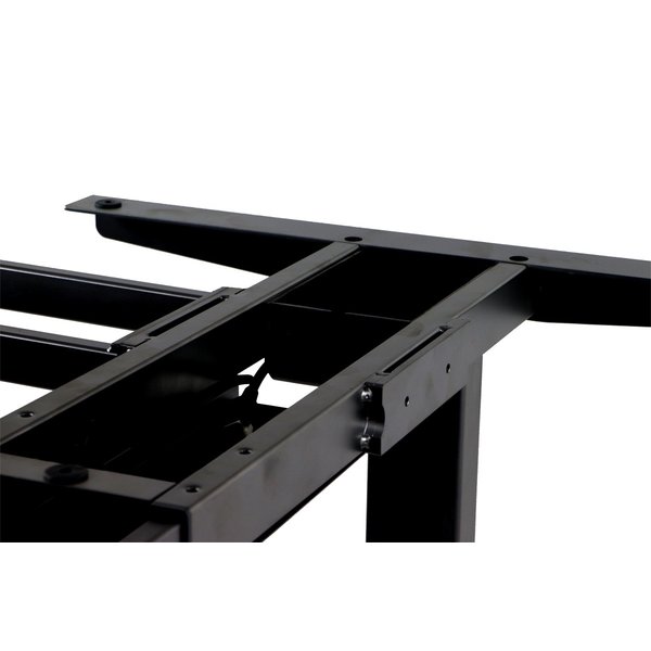 Bureau frame zwart met elektrische hoogte | 3 motoren | Hoogte 61,5-126,5cm