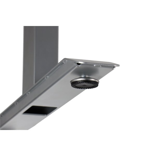 Bureau frame grijs met elektrische hoogte | 2 motoren | (l)119-172x61,5-126,5(h)cm