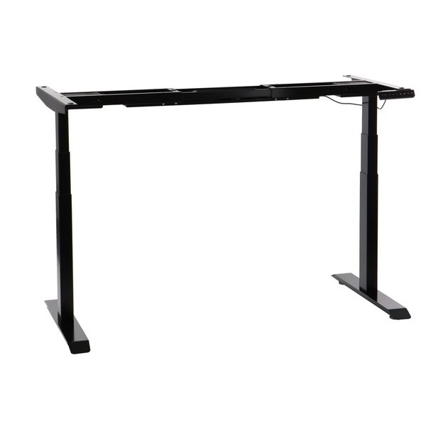 Bureau frame zwart met elektrische hoogte | 2 motoren | (l)119-172x61,5-126,5(h)cm
