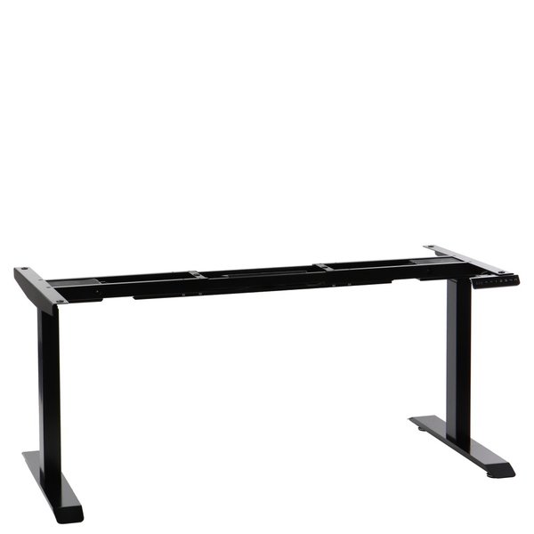 Bureau frame zwart met elektrische hoogte | 2 motoren | (l)119-172x61,5-126,5(h)cm