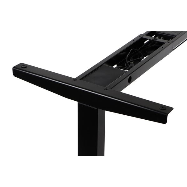 Bureau frame zwart met elektrische hoogte | 2 motoren | (l)119-172x61,5-126,5(h)cm