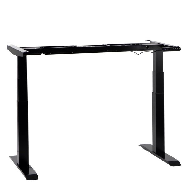 Bureau frame zwart met elektrische hoogte | 2 motoren | (l)120-166x61x125,5(h)cm