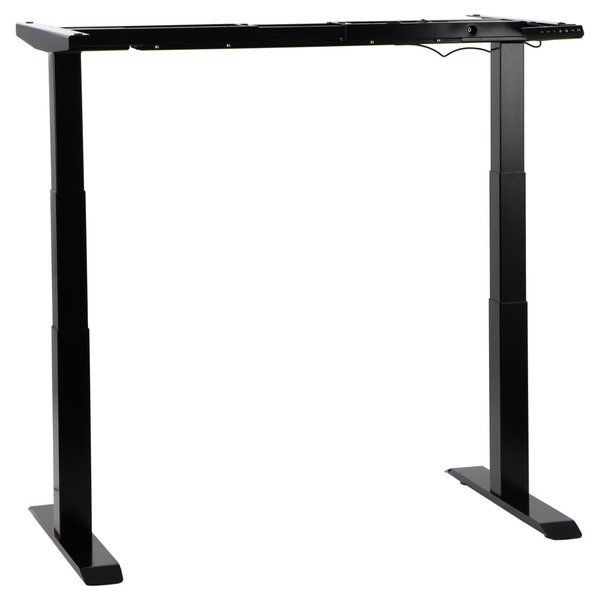 Bureau frame zwart met elektrische hoogte | 2 motoren | (l)120-166x61x125,5(h)cm