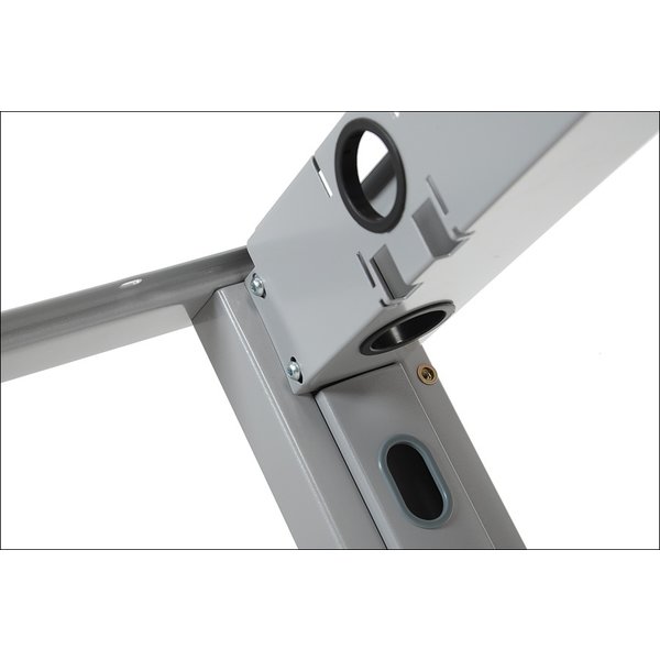 Bureau frame STL-01/w verstelbaar aluminium | (L)135-175x72,5(h)cm