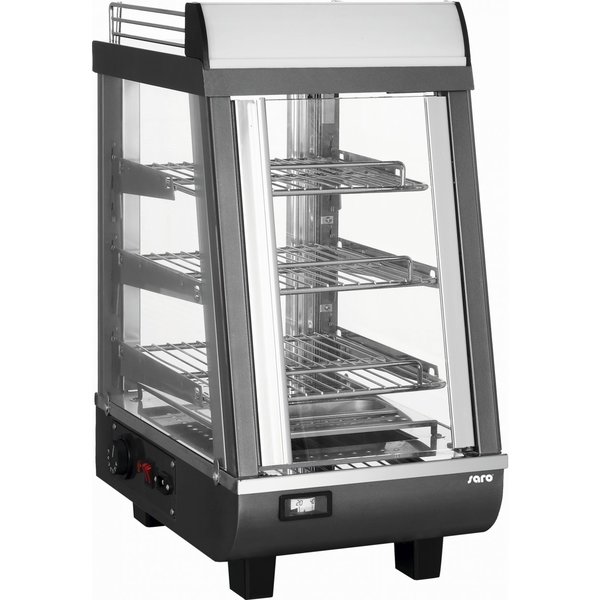 Warmhoudvitrine RVS LEON 76L | 1.2kW | LED verlichting | 345x484x663(h)mm