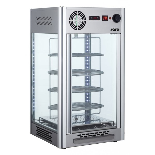 Warmhoudvitrine RVS LUNA 108L | 1.2kW | LED verlichting | 470x470x870(h)mm