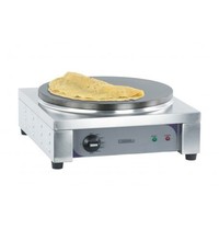 Casselin Crepes maker RVS elektrisch | 2.2kW | Gietijzeren bakplaat Ø350mm | 390x400x190(h)mm