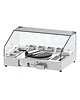 Casselin Crepes maker RVS serveerstation elektrisch  | 2.7kW | Crèpe maker Ø400mm | 900x650x465(h)mm 