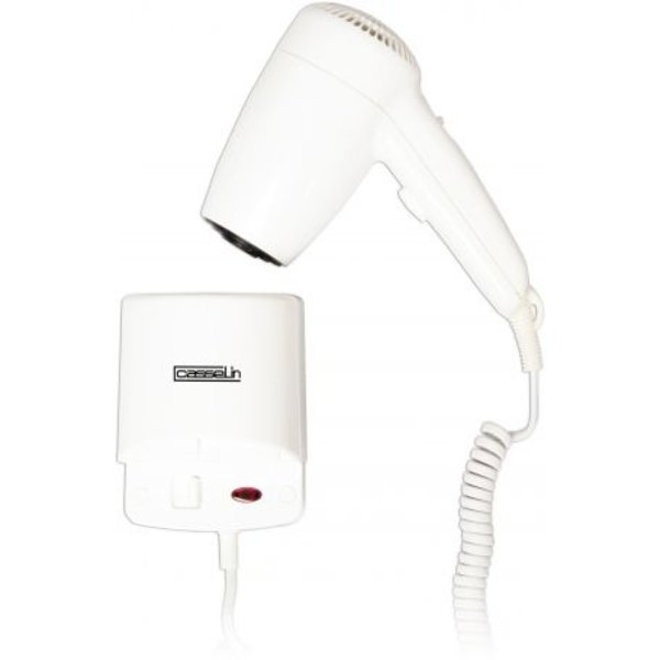 Haardroger wit muurmontage | 1200W | 2 droog standen | 205x112x118(h)mm