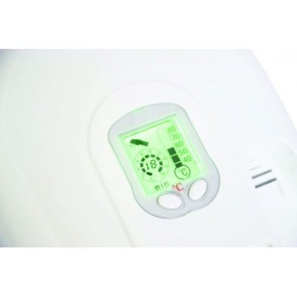 Haardroger digitaal wit muurmontage | 1500W | 5 temperatuur instellingen | 205x110x580(h)mm