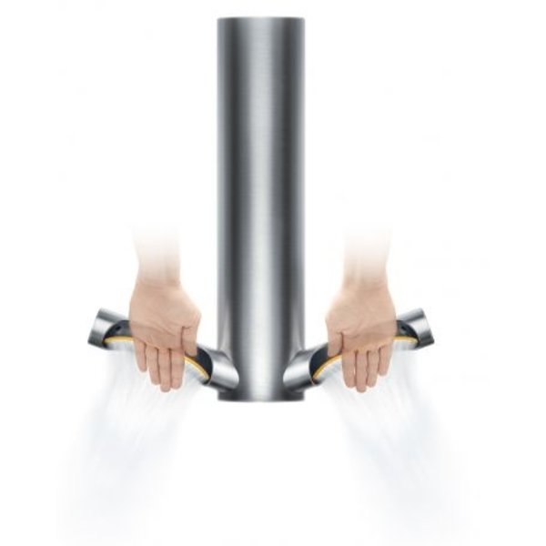 Handdroger 9KJ RVS Dyson Airblade | 900W | Droogtijd 10 tot max 12 sec | 450x100x500(h)mm