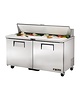 True Saladette RVS 439L | 2 deuren | Geforceerd | 1/6 GN | 1534x766x1093(h)mm 