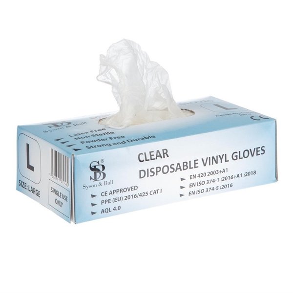 Handschoenen latex poedervrij wit | 100 stuks