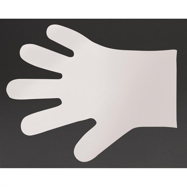 Handschoenen composteerbaar wit | Maat M | 2400 stuks