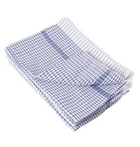 Vogue Theedoek wonderdry polyester/katoen blauw | 10 stuks | 762(b)x508(d)mm 