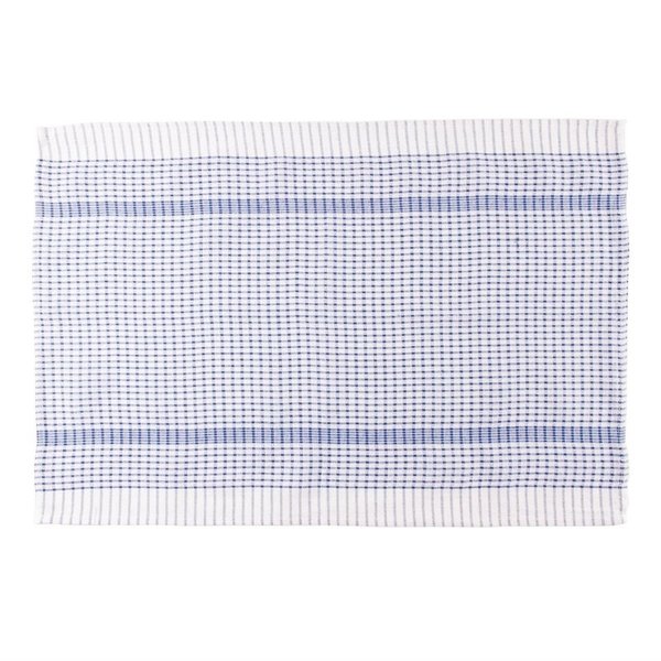 Theedoek wonderdry polyester/katoen blauw | 10 stuks | 762(b)x508(d)mm